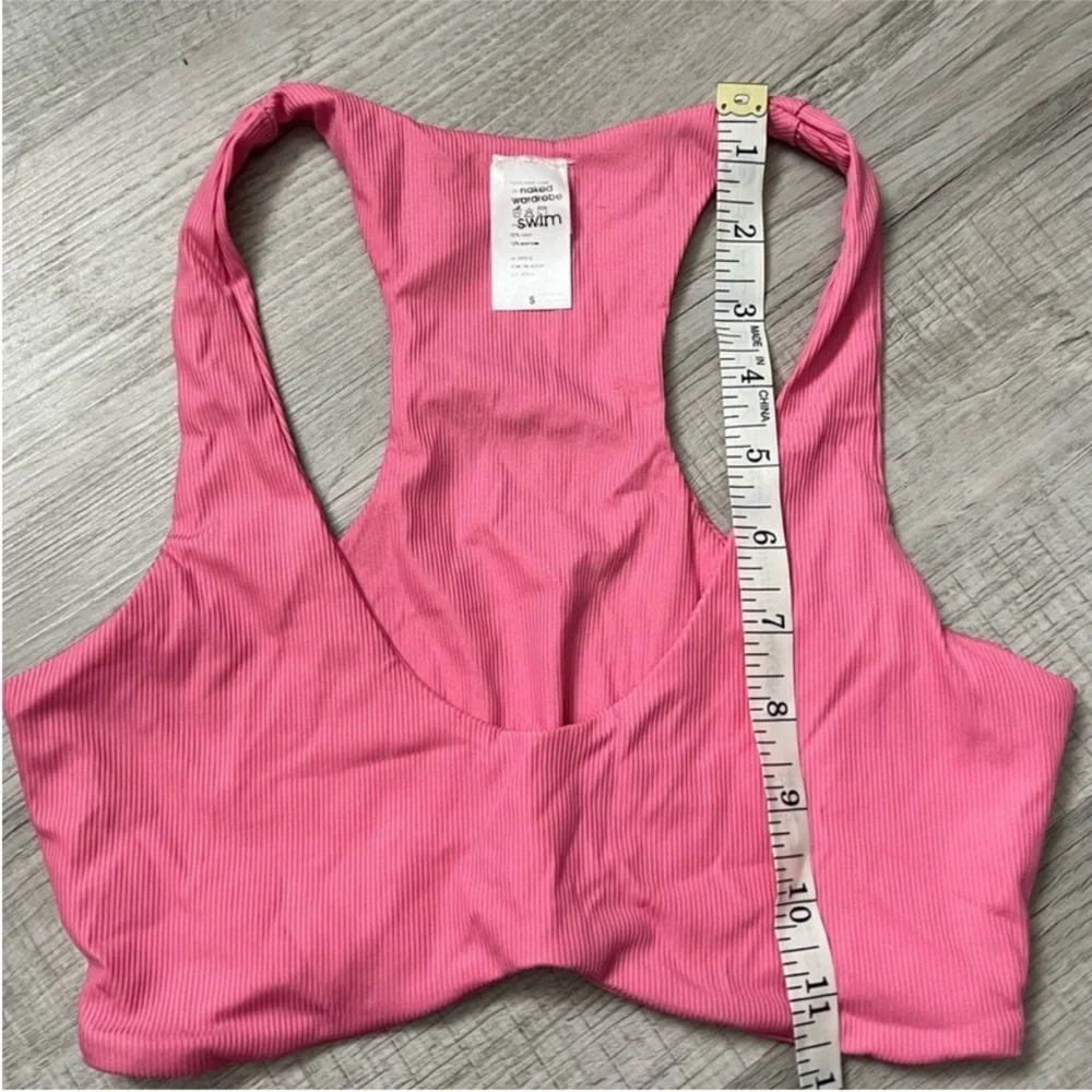 NEW NAKED WARDROBE Pink Ribbed Racerback Bra Top
Size Small - Picture 10 of 12